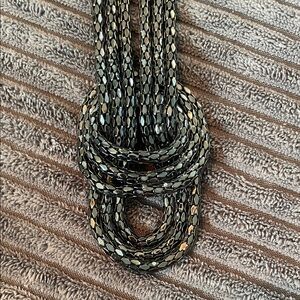 Elegant Black and Silver Necklace